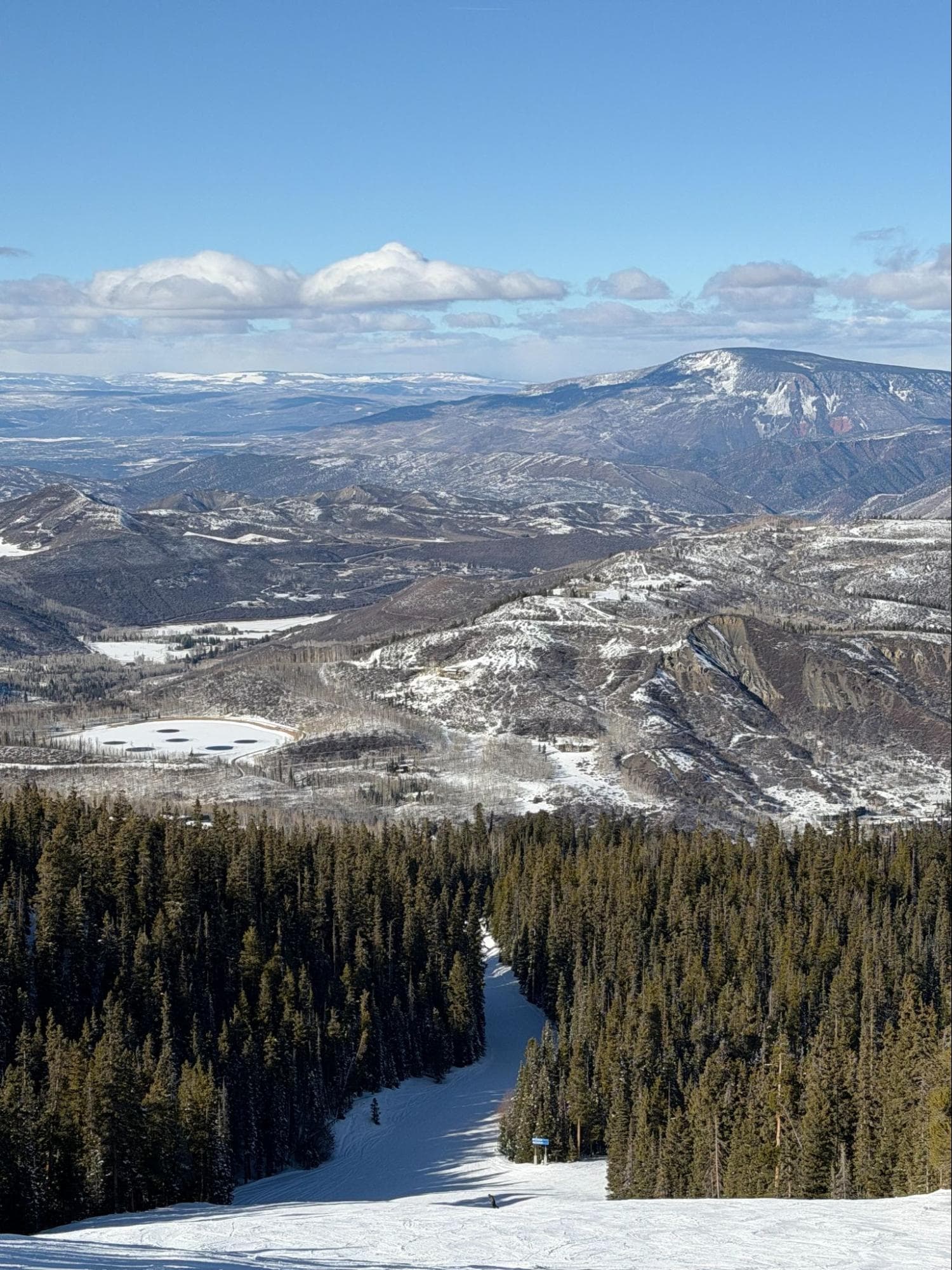 Snowy Rocky Mountains in Colorado